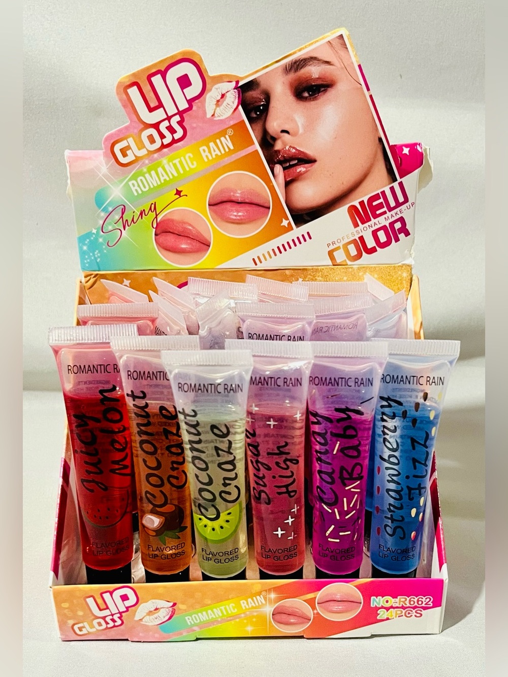 6 Pack Lip Gloss Set - Assorted Colors